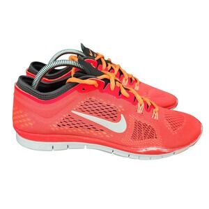 Nike Women's Athletic Shoes - Bright Red and Orange